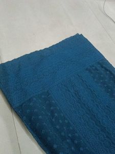 Elegant Blue Embroidered Kurta size M