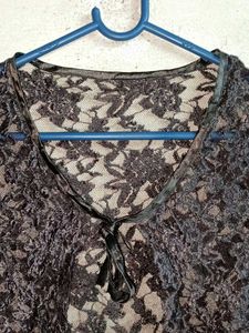 Trendy See-through Crop Lace Bolero Shrug Sheer