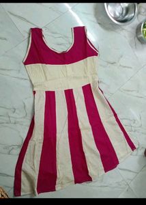 2 Combo Purple 🟣 Cotton &amp; Pink  Dress
