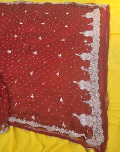 Elegant Maroon dupatta
