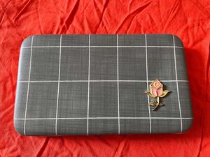 Clutch with Rose Detail