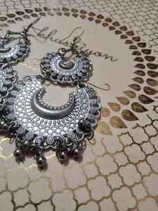 Statement Silver Earrings