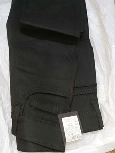 Black Graphic Print Jeans