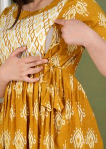 Cotton Printed Feeding Dresses ✅