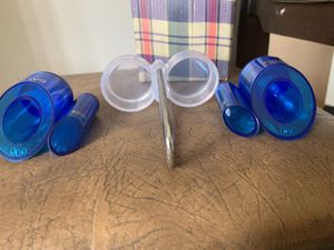 Set Of 4 Spice Holders With Tray