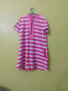 maternity Striped T-Shirt Dress