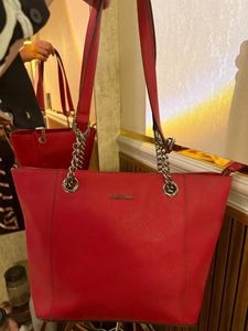 Calvin Klein Red Tote Bag
