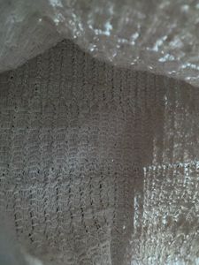 🦢ZARA Textured White Knit Skirt🤍