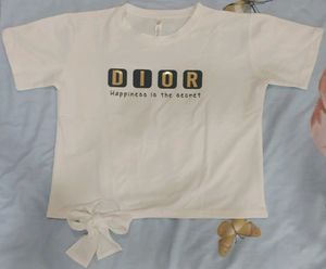 DIOR Tshirt With Bow