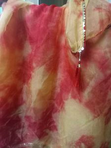 Red & Yellow Saree