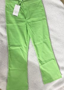 Zara Crop Flare Trouser Size L