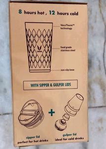 VAYA DRYNK 3 In 1 Stainless Steel Tumbler, Sipper,