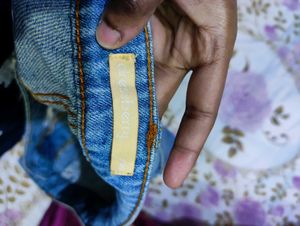 Light faded blue jeans