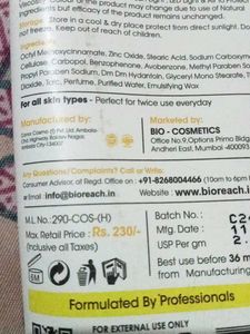 Bio reach Sunscreen