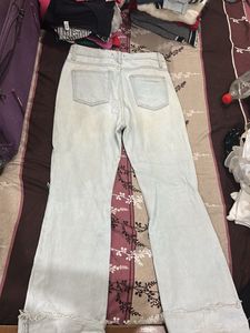 Ripped Wide Leg Jeans