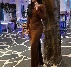 Bodycon Brown Dress