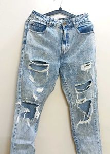 Distressed Denim Jeans