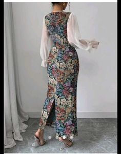 Floral Print  Bodycon Dress