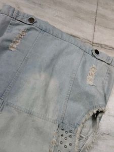 Denim Vest with Studs