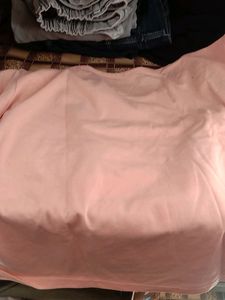Peach Boxy T Shirt