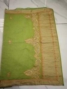 Elegant Green Saree