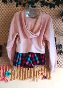 🎁Buy 2 Get 1 Free 🎁 Peach Crop Hoodie
