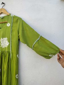 Green Kurta set
