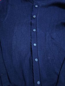 Navy Blue Cardigan Sweater