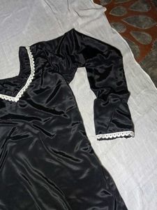 black silk patyala salwar kameez set