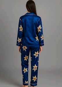 Floral Satin Pajama Set