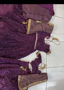 Matching Purple Lehenga Set