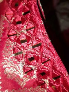 Beautiful Mirror-Worked Pink Kurta