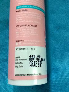 Aqualogica Radiance+ Dewy Sunscreen SPF 50+