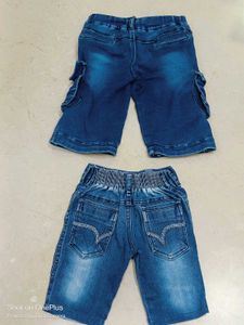 Two Blue Denim shorts
