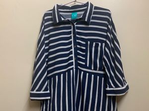 Striped Shirt Dress