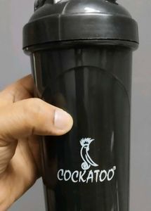 Plastic Shaker Bottle (Black, 700 M)