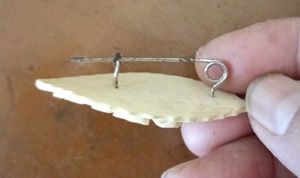 Vintage Mother of Pearl Hair Stick, Saree Pin