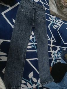 Price Drop Charcol Grey Straight Ripped Jeans