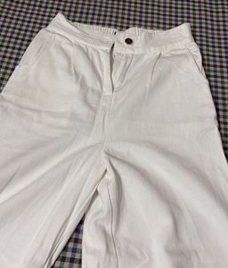 White Wide Leg Pants