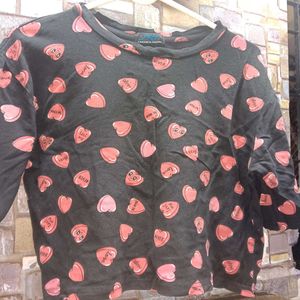 Heart Print T-Shirt
