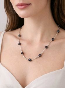 ♦️Elegant Pearl & Silver Necklace