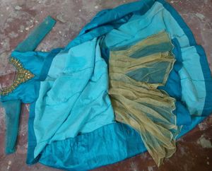 Teal Embroidered Indian Dress 👗 New