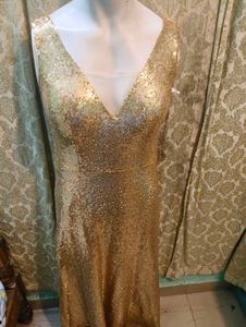 Gold Sequin Gown
