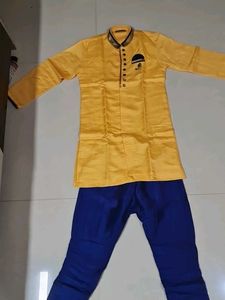 Boys' Yellow Kurta Set
