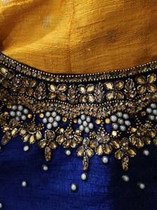 Yellow &amp; Blue Lehenga Set