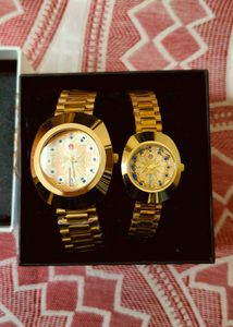 Golden Couple Watches Set ⌚