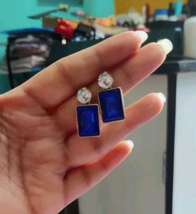 KOREAN DARK BLUE EARRINGS 💙