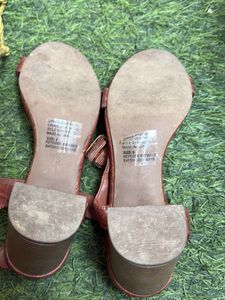 Brown Ankle Strap Heels