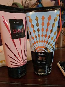 Zudio Sparkle Shower Gel &Shine Body Lotion Combo