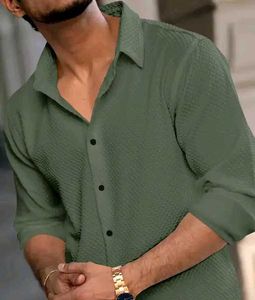 Olive Green Casual Shirt
